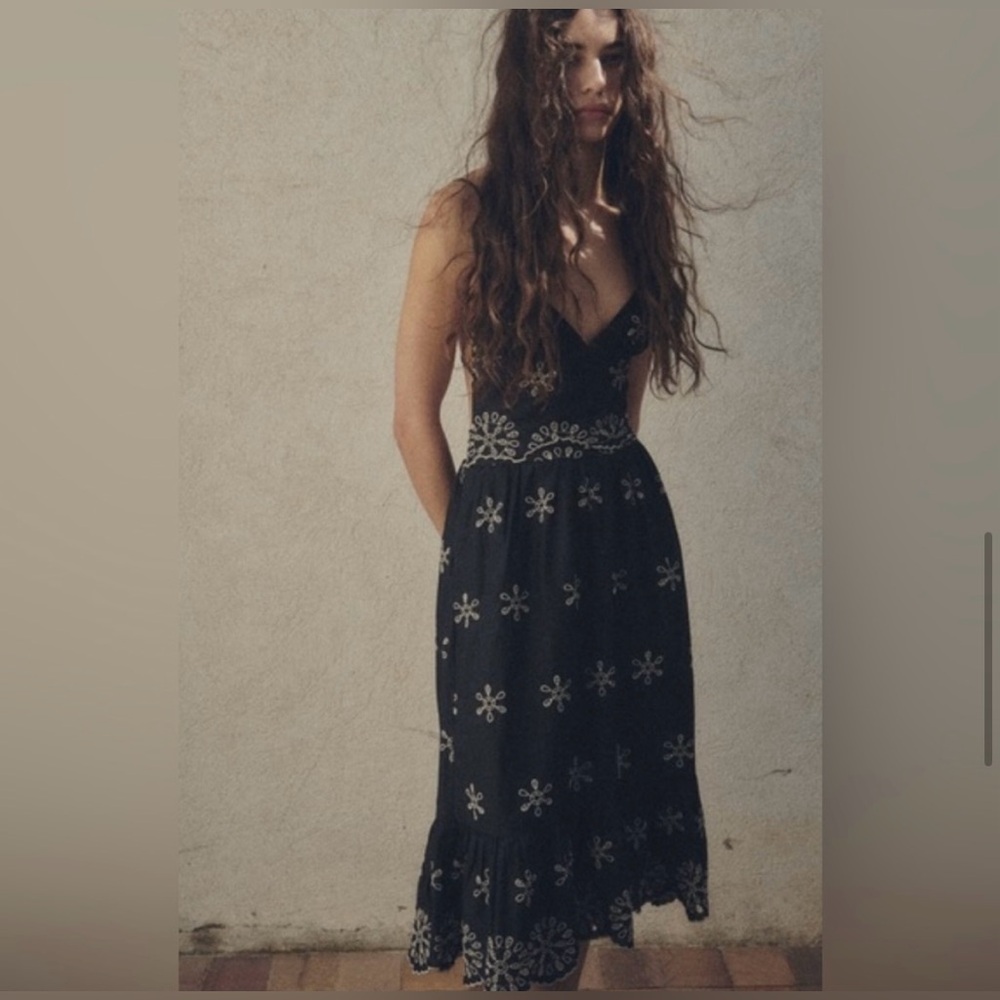 Zara dress embroidered Dress